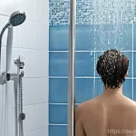 Home 17 지속 가능한 수자원 관리 기법 - **Prompt 1: Mindful Showering in a Modern German Bathroom**
"A serene, brightly lit bathroom in ...