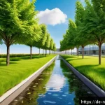 Home 18 물 관리에서의 혁신적인 접근 사례 - A modern urban park in Germany equipped with automated smart irrigation systems using soil moisture ...